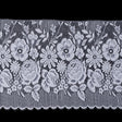 White Fine Floral French Lace Trimming - 14"