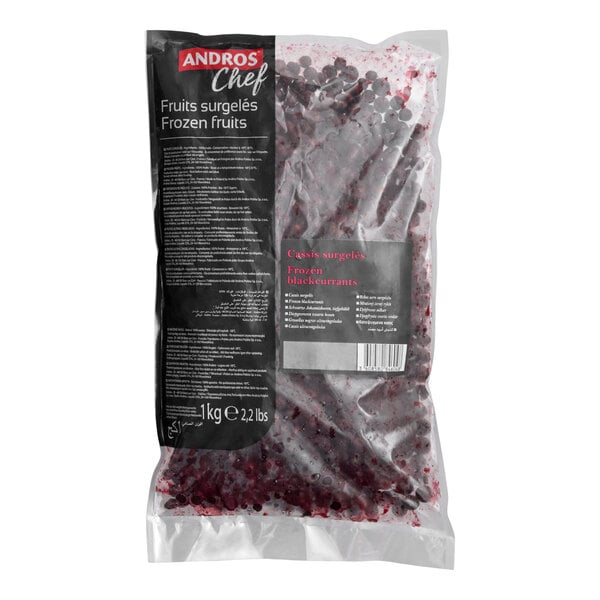 Andros Chef IQF Black Currants 2.2 lb. - 5/Case