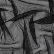 Italian Black Stretch Metallic Mesh