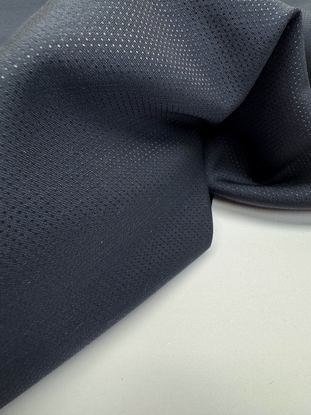 Wool Jacquard Fabric Blue Black
