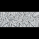 Italian White Stretch Polyester Charmeuse