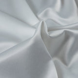 Italian White Stretch Polyester Charmeuse