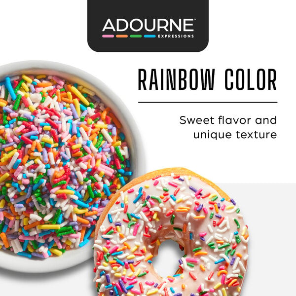 Adourne Expressions Rainbow Sprinkles 25 lb.