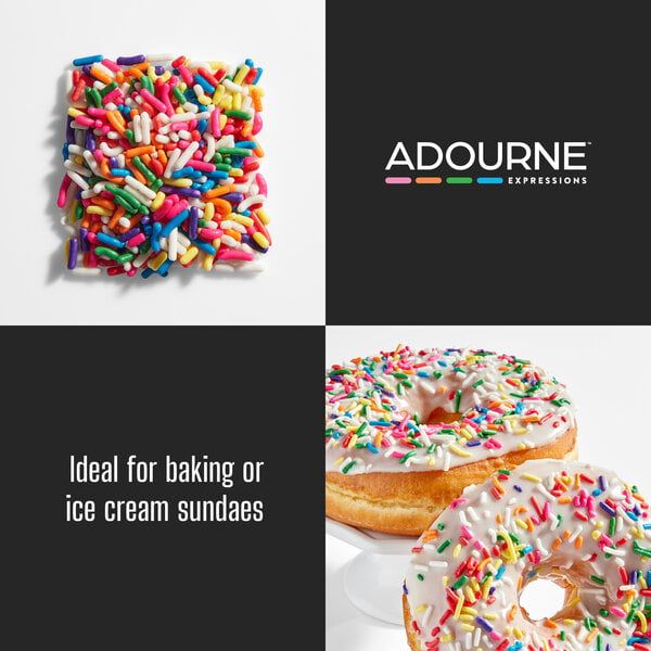 Adourne Expressions Rainbow Sprinkles 25 lb.