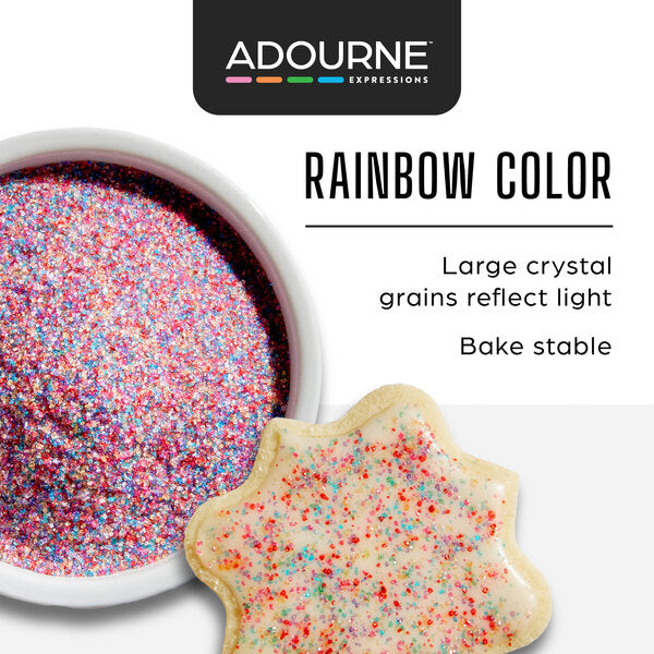 Adourne Expressions 10 lb. Fine Rainbow Sanding Sugar