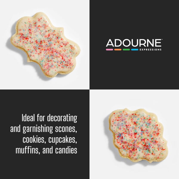 Adourne Expressions 10 lb. Fine Rainbow Sanding Sugar