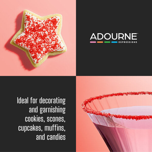 Adourne Expressions Fine Red Sanding Sugar 10 lb.
