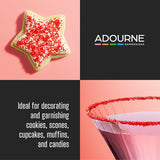 Adourne Expressions Fine Red Sanding Sugar 10 lb.