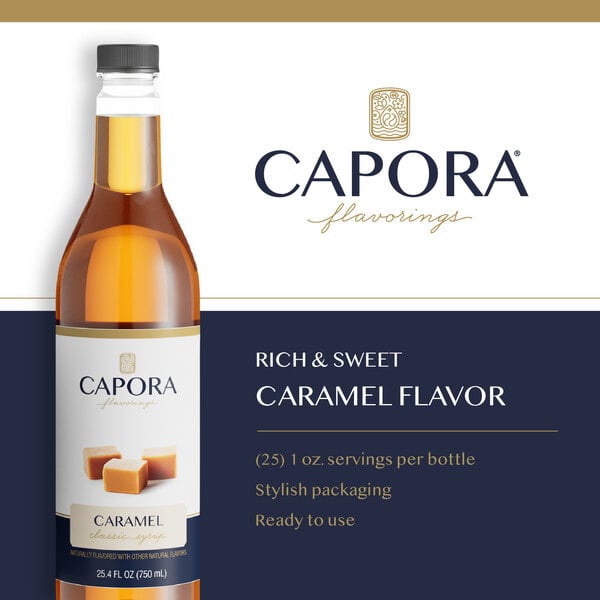 Capora Caramel Flavoring Syrup 750 mL