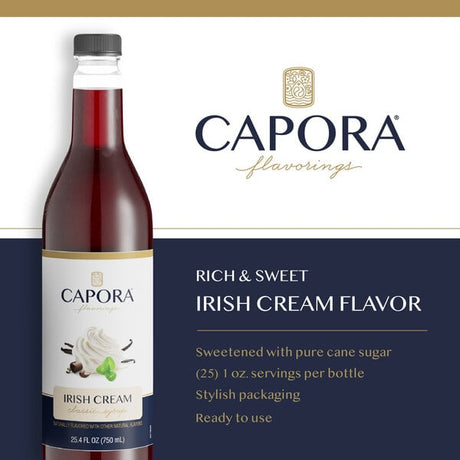 Capora Irish Cream Flavoring Syrup 750 mL