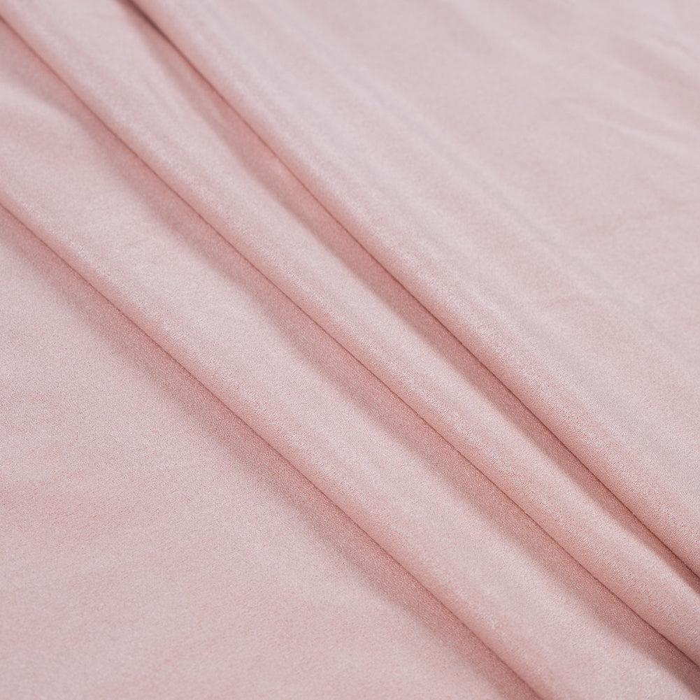 Italian Pink Lightweight Stretch Faux Suede