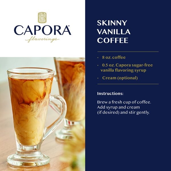 Capora Sugar-Free Vanilla Flavoring Syrup 750 mL