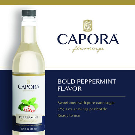 Capora Peppermint Flavoring Syrup 750 mL