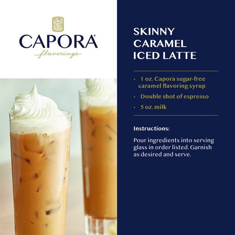 Capora Sugar-Free Caramel Flavoring Syrup 750 mL