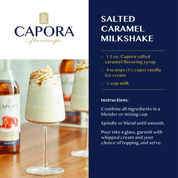 Capora Salted Caramel Flavoring Syrup 750 mL