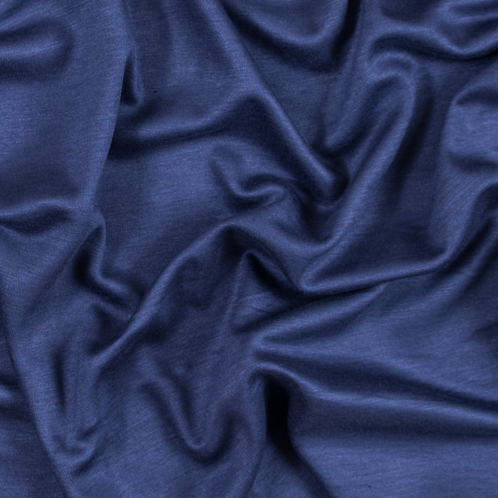 Italian Insignia Blue and Black Reversible Double Knit