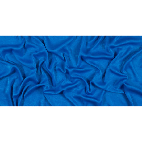 Italian Brilliant Blue Dyed Washed Polyester Dobby