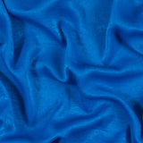 Italian Brilliant Blue Dyed Washed Polyester Dobby