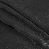 Italian Black Dyed Washed Polyester Dobby