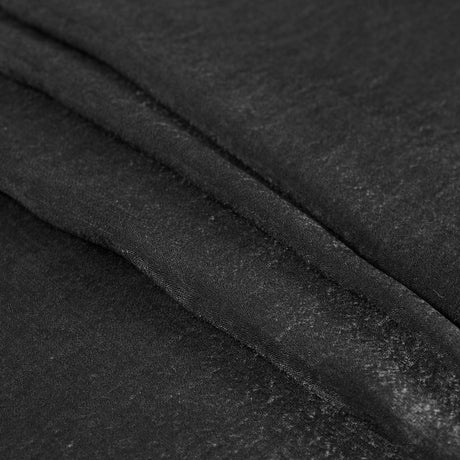 Italian Black Dyed Washed Polyester Dobby