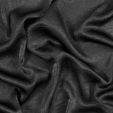 Italian Black Dyed Washed Polyester Dobby