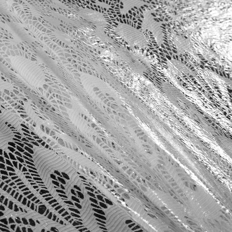 Italian White Laminated Lace