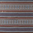 Italian Metallic Gold, Orange and Blue Geometric Brocade