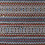 Italian Metallic Gold, Orange and Blue Geometric Brocade