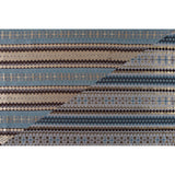 Italian Metallic Gold, Brown and Blue Geometric Brocade