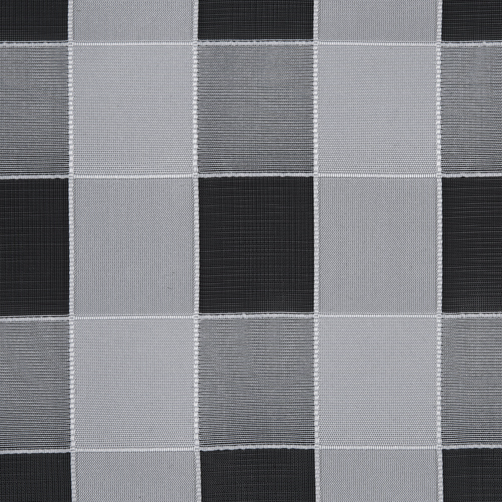 Italian White Checkered Organza
