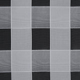 Italian White Checkered Organza