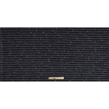 Black and White Striped Novelty Woven