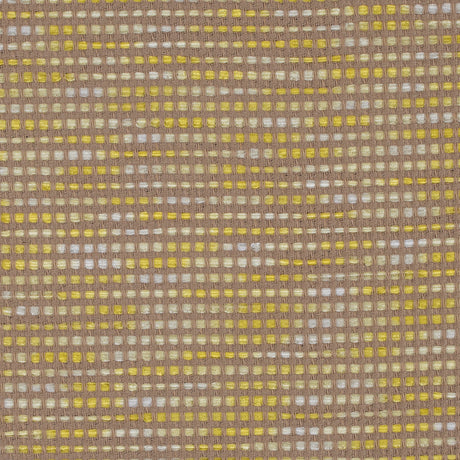 Beige and Yellow Blended Cotton Woven