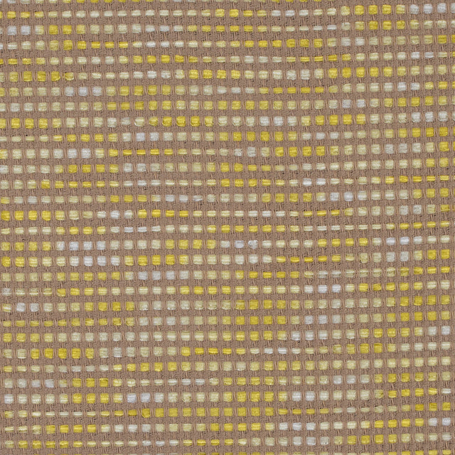 Beige and Yellow Blended Cotton Woven