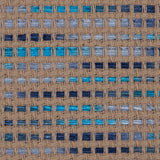 Beige and Blue Blended Cotton Woven