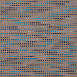 Beige and Blue Blended Cotton Woven