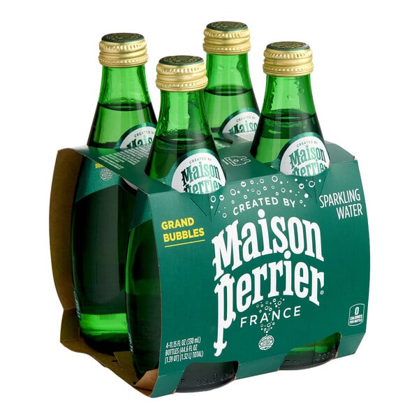 Maison Perrier Sparkling Spring Water 330 mL Glass Bottle - 24/Case