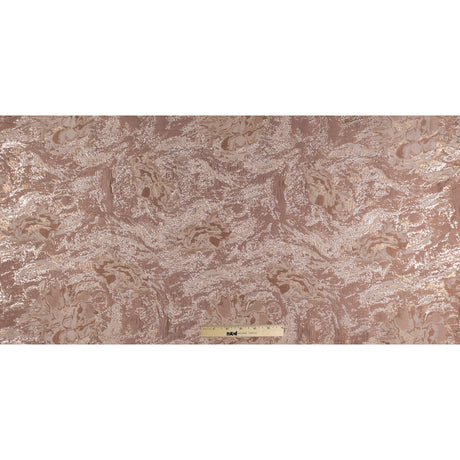 Metallic Gold/Mustard/Beige Abstract Brocade