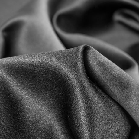Black Polyester Satin