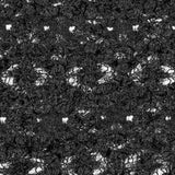 Black Geometric Stretch Puckered Lace