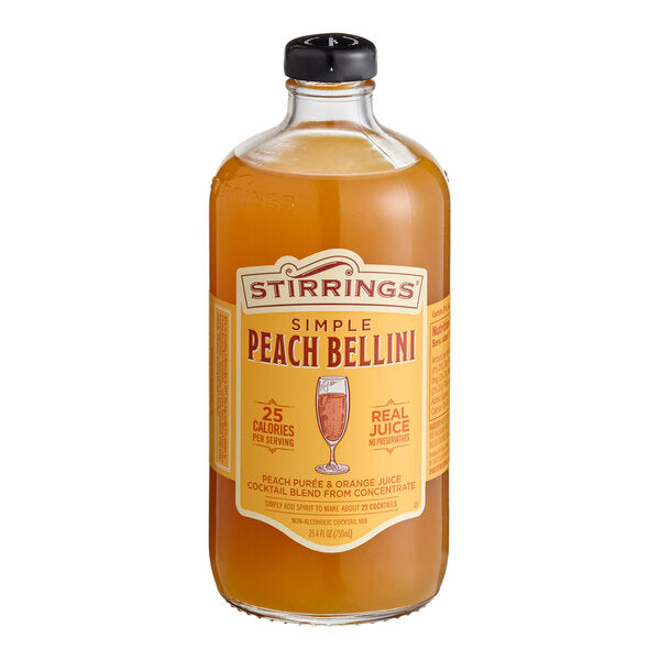 Stirrings Peach Bellini Mix 750 mL - 6/Case