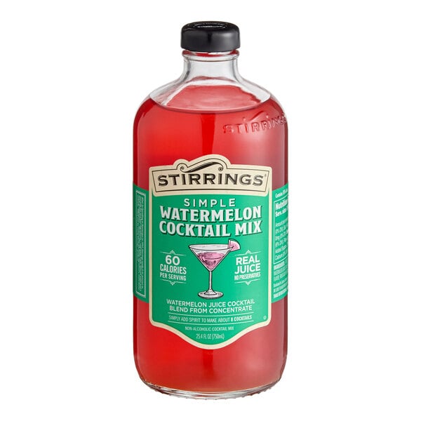 Stirrings Watermelon Cocktail Mix 750 mL - 6/Case