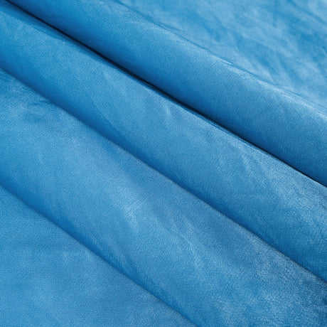 Blue Atoll Blended Polyester Satin