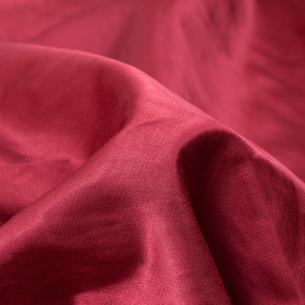 Cranberry Red Blended Polyester Satin