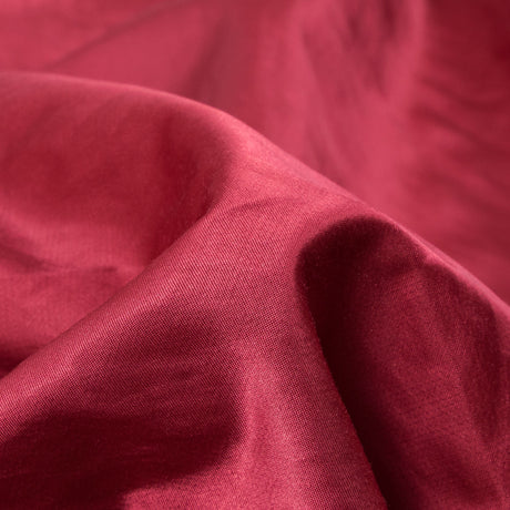 Cranberry Red Blended Polyester Satin