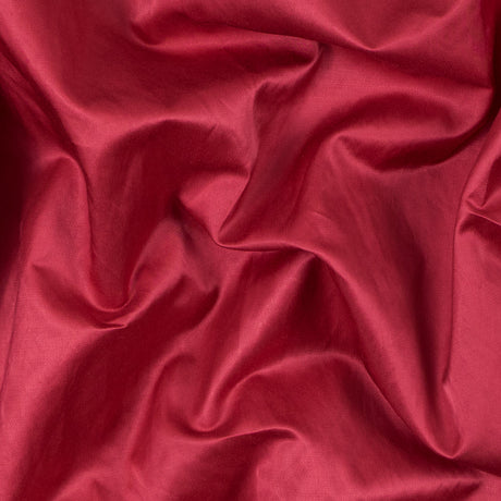 Cranberry Red Blended Polyester Satin