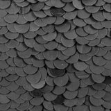 Phillip Lim Black Paillette Sequins on a Crinkled Silk Georgette