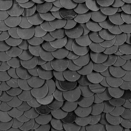 Phillip Lim Black Paillette Sequins on a Crinkled Silk Georgette