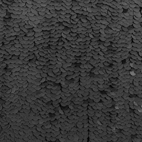 Phillip Lim Black Paillette Sequins on a Crinkled Silk Georgette