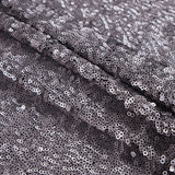 Phillip Lim Silver All Over Sequins on a Black Stretch Mesh